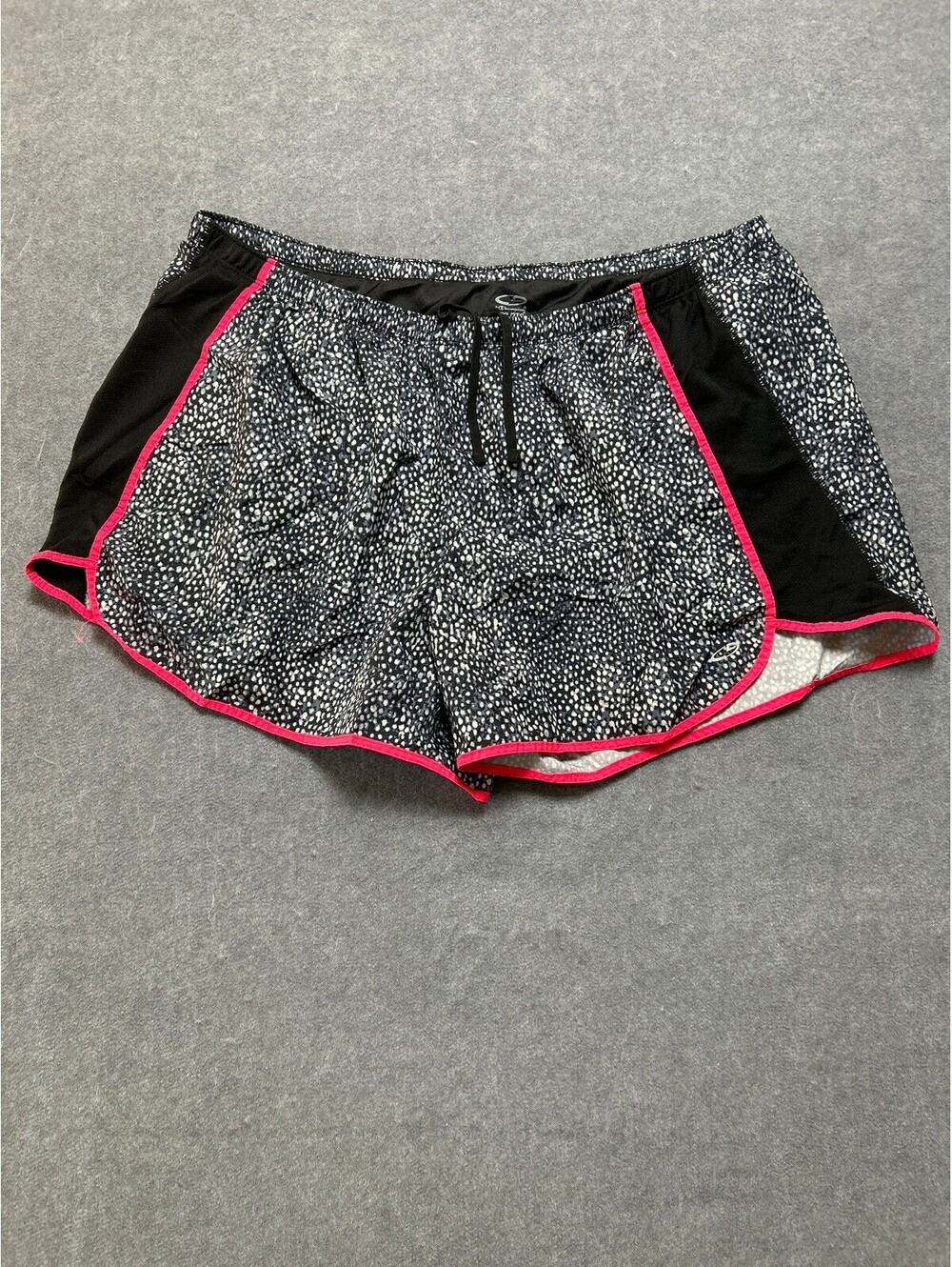Champion C9 Womens Running Shorts XXL Black Pink Athletic Lined Activewear